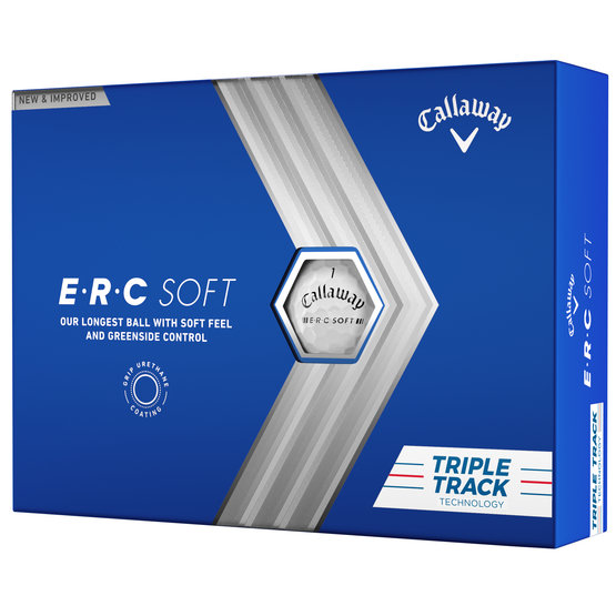 Callaway ERC Soft Triple Track Golfball weiß