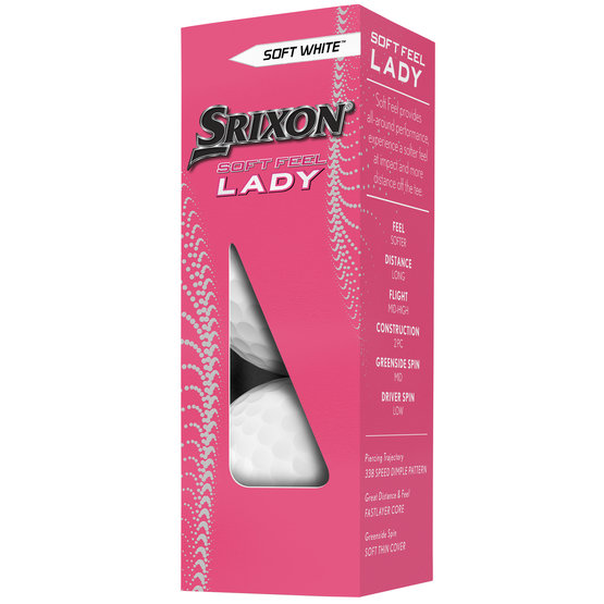 Srixon Softfeel lady golf ball white