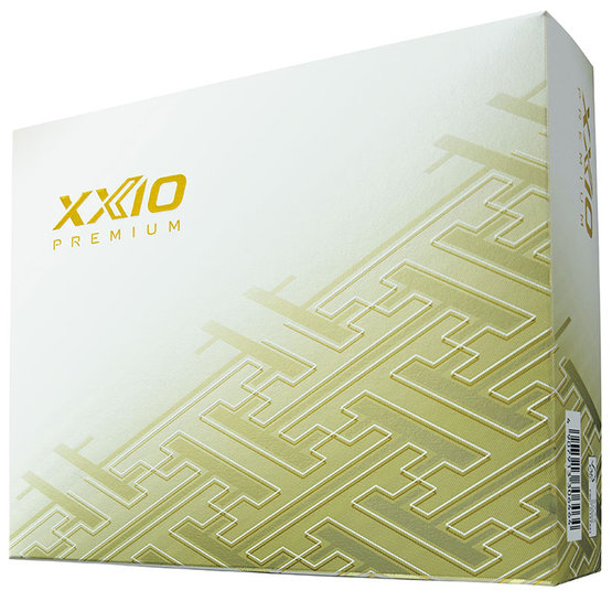 XXIO Premium 8 Gold Golfball weiß
