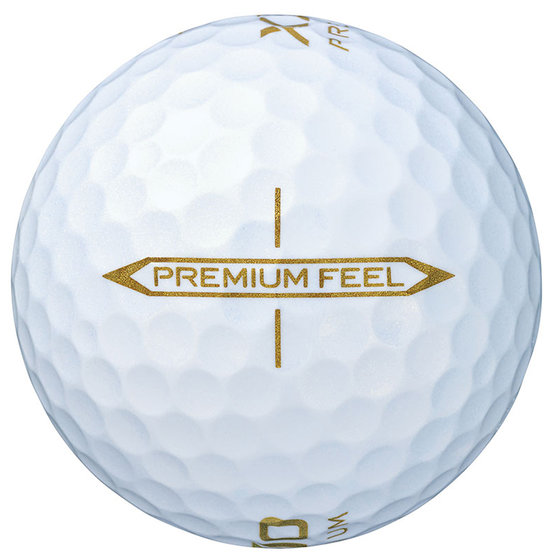 XXIO Premium 8 Gold Golfball weiß