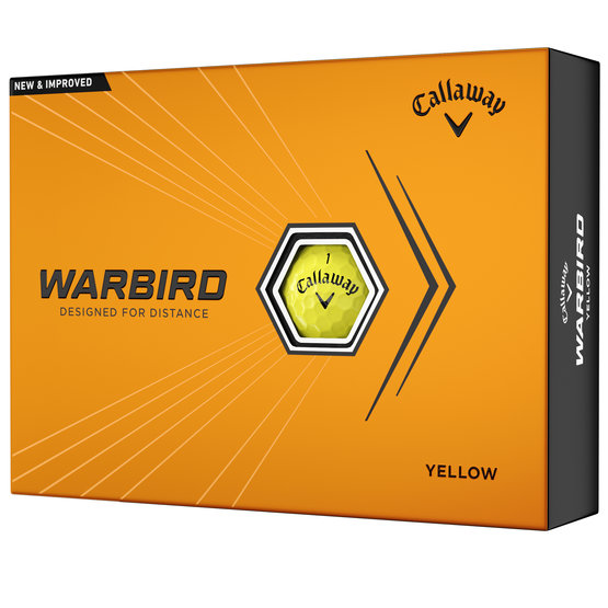 Callaway Warbird Golfball gelb