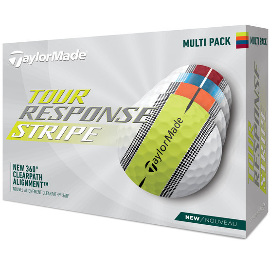 TaylorMade Tour Response Stripe Multi Golfbälle bunt