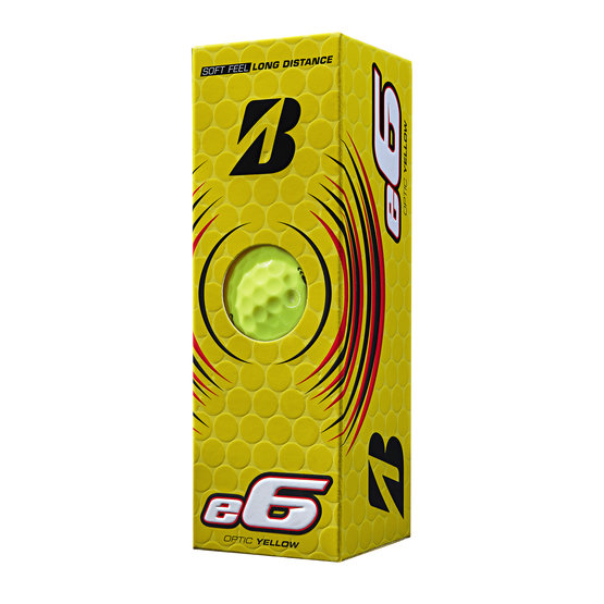 Bridgestone e6 Golfball Damen und Herren gelb