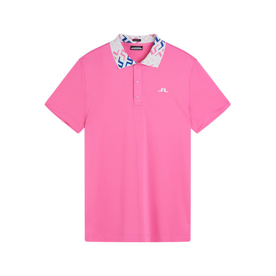 J.Lindeberg  Glen Regular Fit Half Sleeve Polo pink