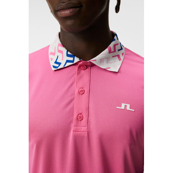 J.Lindeberg  Glen Regular Fit Half Sleeve Polo pink