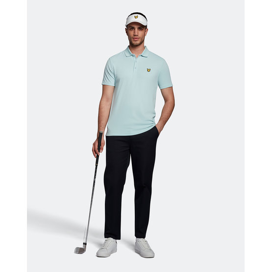 Lyle & Scott  Golf Tech Half Sleeve Polo light blue