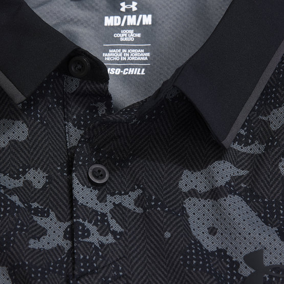 Under Armour Iso-Chill Charged Camo Polo schwarz
