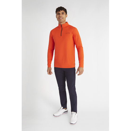 Calvin Klein  NEWPORT HALF ZIP stretch first layer orange