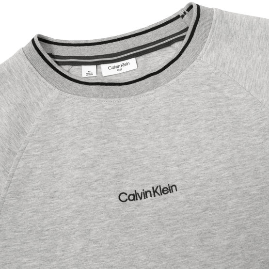 Calvin Klein  RENDELL CREWNECK SWEATER  mikina světle šedá melanžová