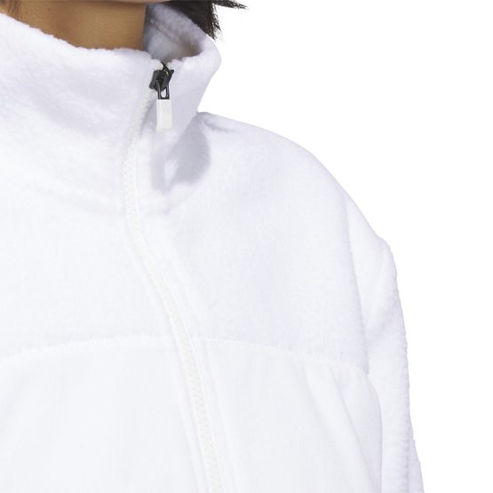 Adidas  FLC FZ JKT Fleecová bunda bílá