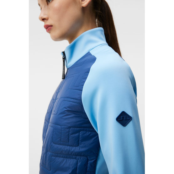 J.Lindeberg Quilt Hybrid Stretch Jacke blau