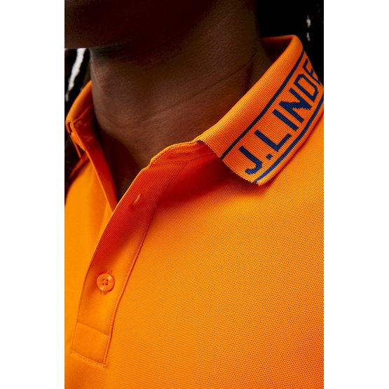 J.Lindeberg  Austin Regular Half Sleeve Polo orange