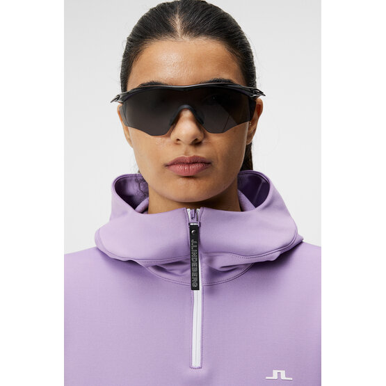 J.Lindeberg  W Aerial Quarter Hood Hoodie Sweatshirt purple