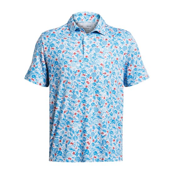 Under Armour  Playoff 3.0 Clubhouse Botanic half-sleeve polo white