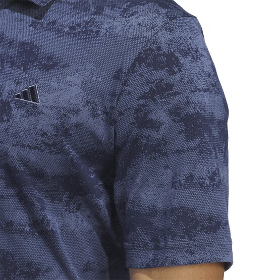 Adidas  Go-To Print Half Sleeve Polo navy