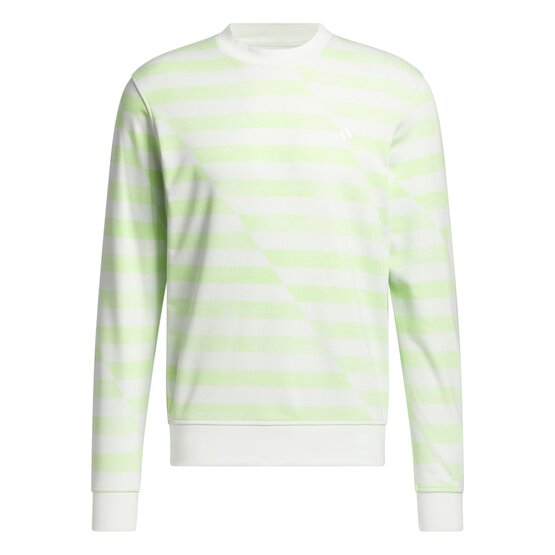 Adidas  Ultimate365 Printed Crewneck Sweatshirt Stretch Midlayer light green