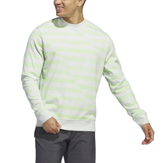 Adidas Ultimate365 Printed Crewneck Sweatshirt Stretch Midlayer hellgrün