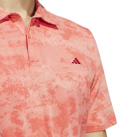 Adidas  Go-To Printed Mesh Half Sleeve Polo red
