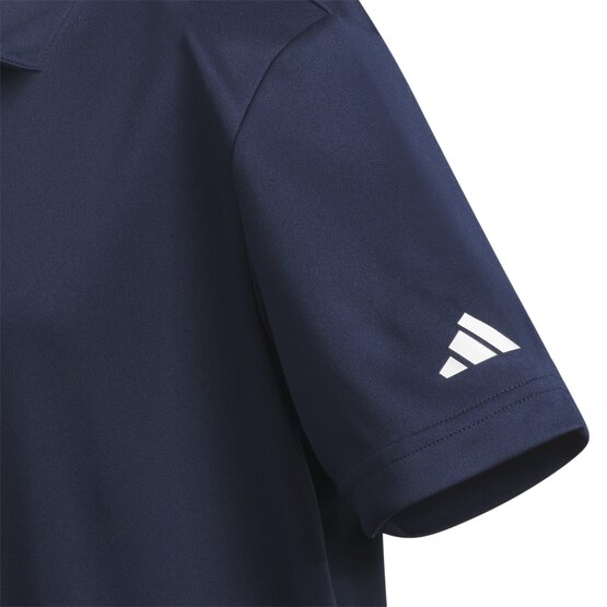 Adidas Chlapecké polo s nápisem a krátkým rukávem námořnická modrá