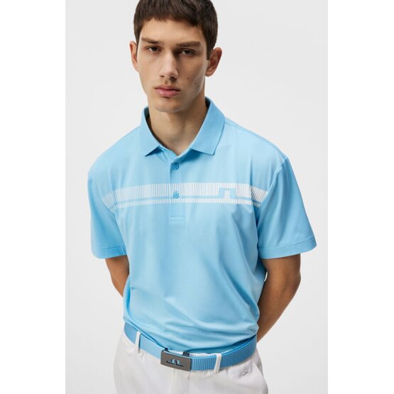 J.Lindeberg  Klas Regular Fit Golf Half Sleeve Polo light blue