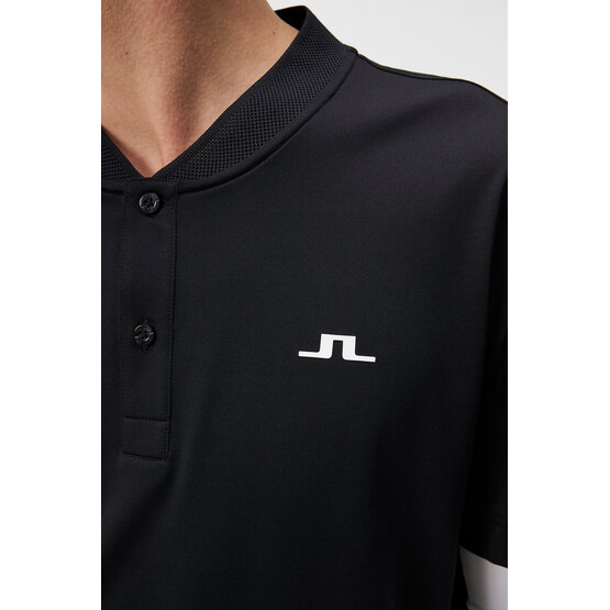 J.Lindeberg  Wince Slim Fit Half Sleeve Polo black