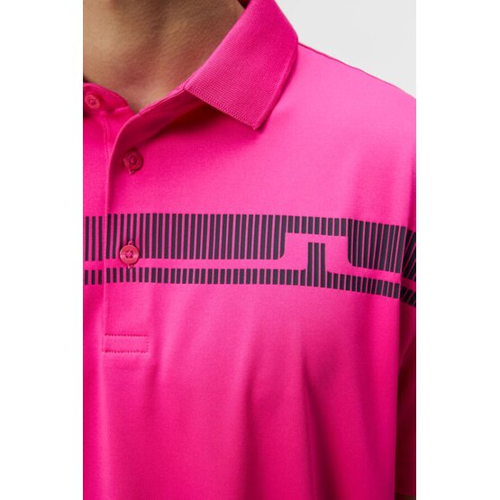 J.Lindeberg  Klas Regular Fit Golf Half Sleeve Polo fuchsia
