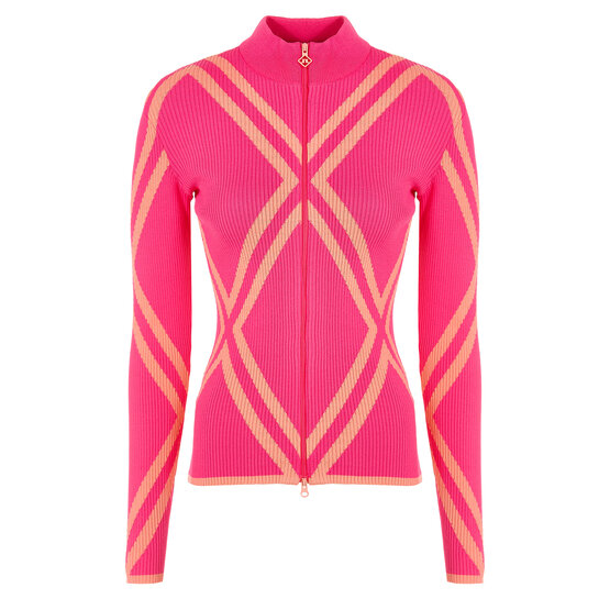 Image of J.Lindeberg Flora Knitted Sweater Jacket Knitted pink