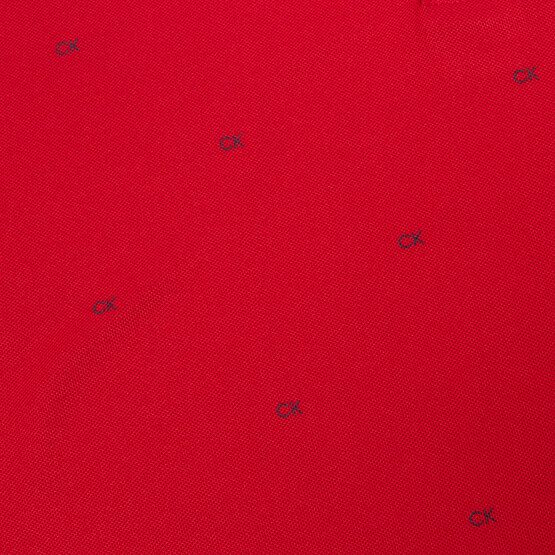 Calvin Klein CK MONOGRAM Halbarm Polo rot