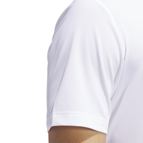 Adidas Ultimate365 jednobarevné polo s krátkým rukávem bílá