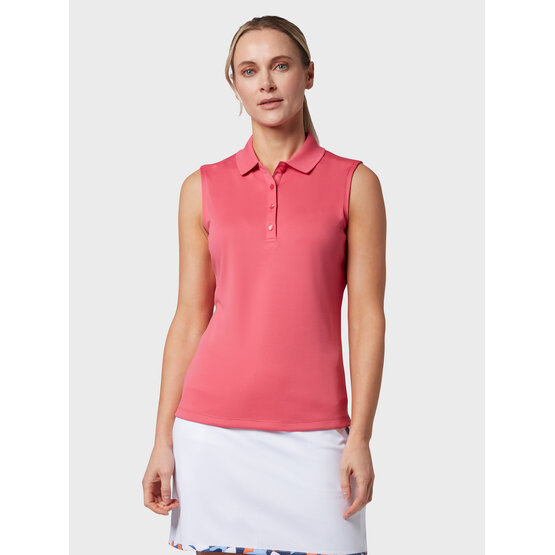 Callaway Knit ohne Arm Polo beere