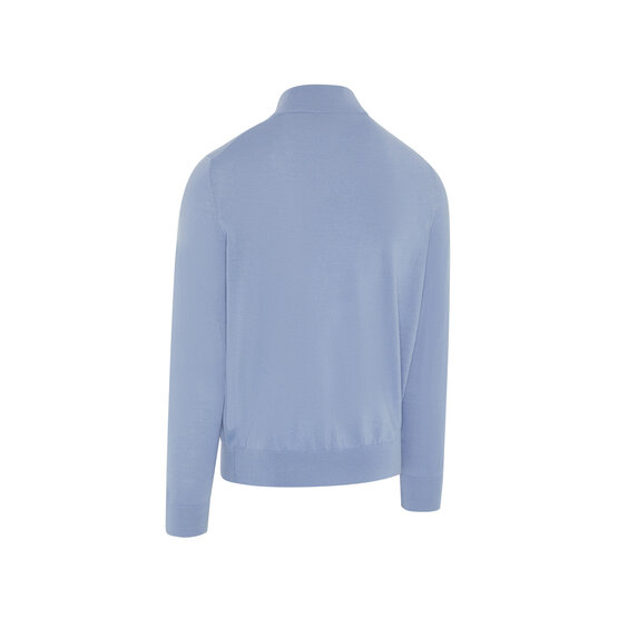Callaway  1/4 Blended Merino Sweater Troyer Knitwear light blue