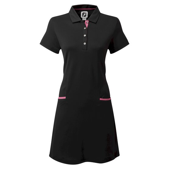 FootJoy FJ Golf Dress Halbarm Kleid schwarz