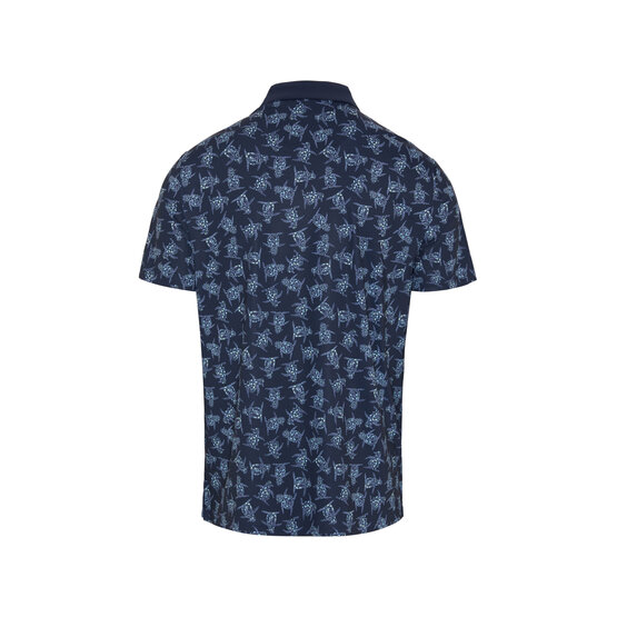 Penguin All over Floral Pete Print Halbarm Polo navy