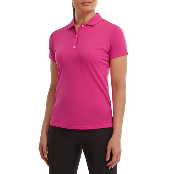 FootJoy  Stretch Pique Solid Half Sleeve Polo pink