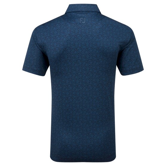 FootJoy Painted Floral Halbarm Polo navy