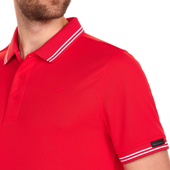 Daniel Springs  Functional half-sleeved polo red