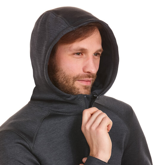 Daniel Springs  Power stretch hoodie sweatshirt dark gray melange