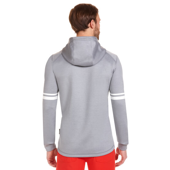 Daniel Springs  Power stretch hoodie sweatshirt light gray melange