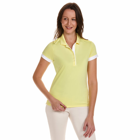 Valiente  Functional half-sleeved polo yellow