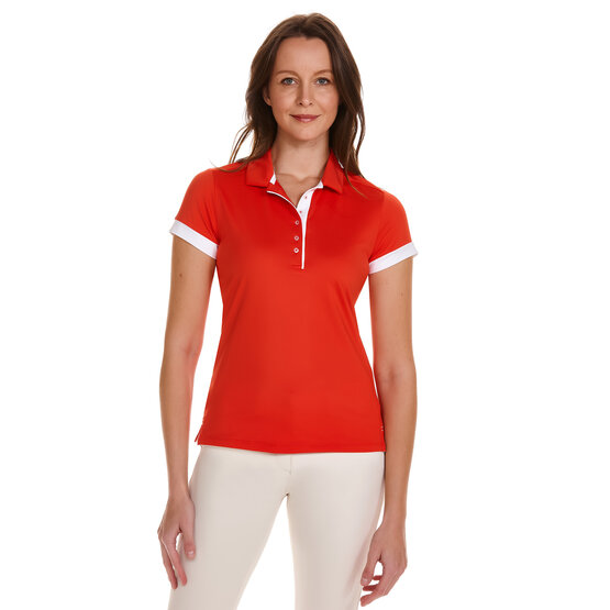 Valiente Funktions Halbarm Polo rot