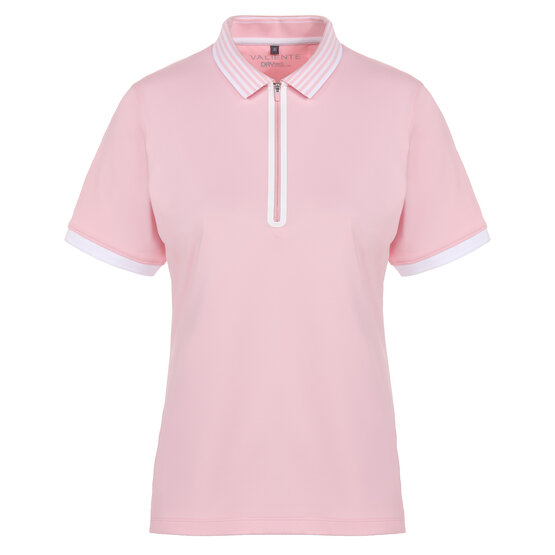 Image of Valiente Functional pique half-sleeved polo pink
