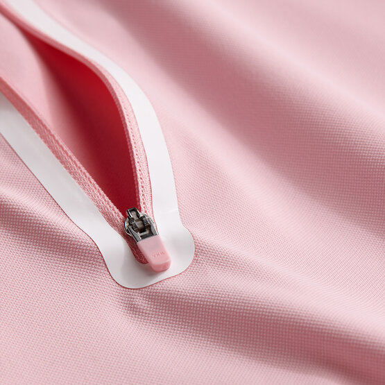 Valiente  Functional pique half-sleeved polo pink