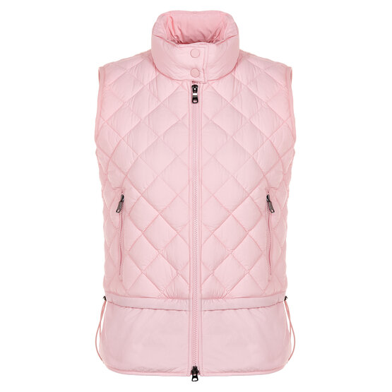 Valiente  Check quilted thermal vest pink