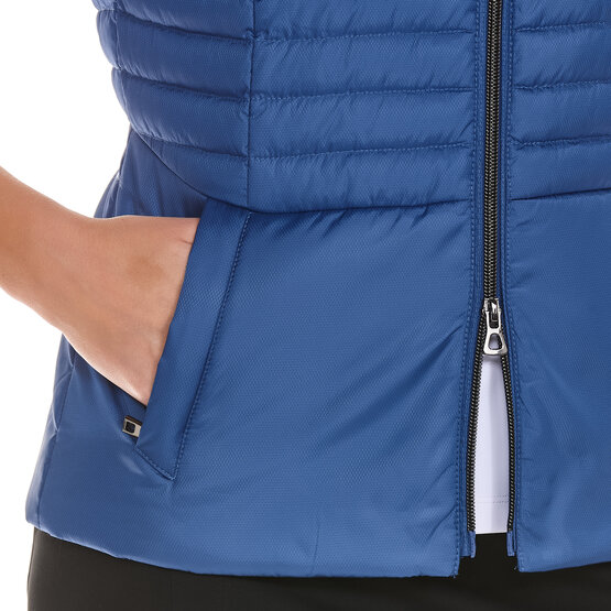Valiente  Quilted thermal vest blue