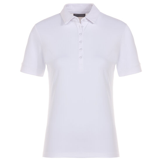 Valiente  Functional pique half-sleeved polo white