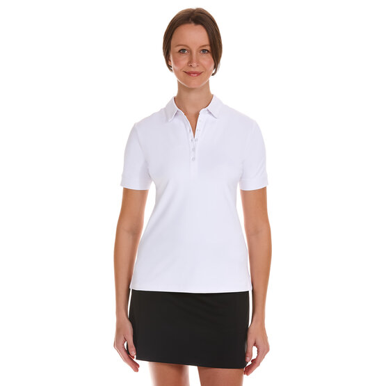 Valiente  Functional pique half-sleeved polo white