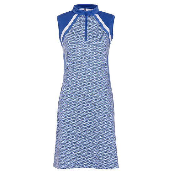 Valiente  Colorblock print sleeveless dress blue