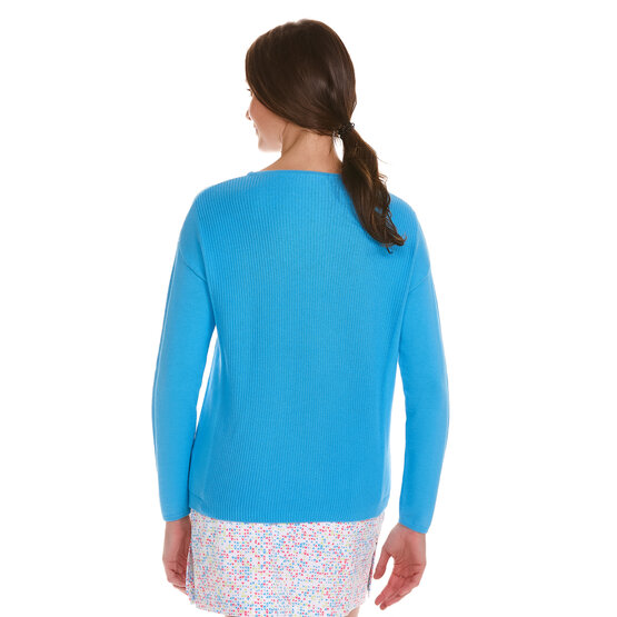 Valiente  Loose fit knit sweater turquoise