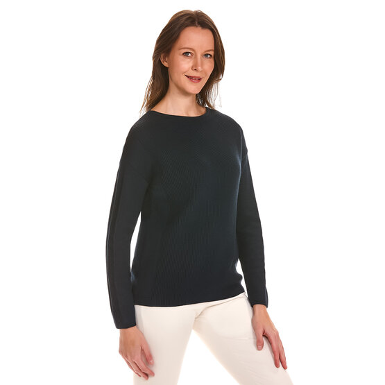 Valiente  Loose fit knit sweater navy