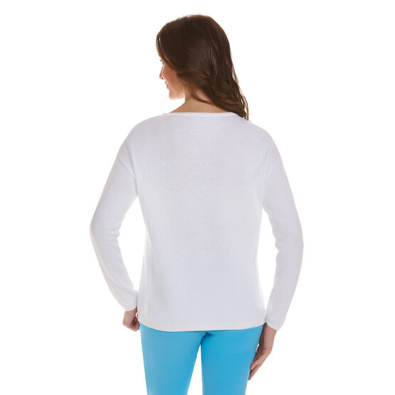 Valiente  Loose fit knit sweater white